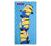 Minions - Asciugamano in microfibra per bambini, per bagno e spiaggia, in microfibra, per bambini, con motivo per bambini e uso quotidiano