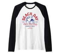 Minions Beach Day Summer Vibes Maglia con Maniche Raglan