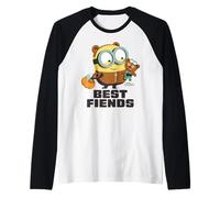 Minions Best Fiends Bob And Tim Maglia con Maniche Raglan