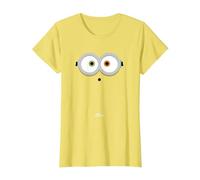 Minions Bob Big Face Halloween Costume Maglietta, Donna, Limone, S