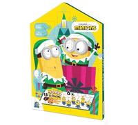 Minions Calendario dell'Avvento, Biscotti con Gocce di Cioccolato e Gadget, 99 Grammi, Cattivissimo Me, Edizione Natalizia