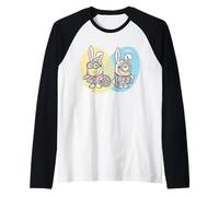 Minions Dave & Carl Easter Bunny Duo Maglia con Maniche Raglan