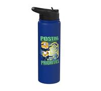 Minions Despicable Me 4 AVL Posting Priorities Stainless Steel Insulated Water Bottle