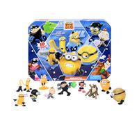 Minions Despicable Me 4 - Calendario Mega Battle Countdown | 10 sorprese all'interno sotto forma di Mini Minion figure e altri personaggi | Figure giocattolo da collezione dettagliate da 5,1 cm,