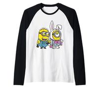 Minions Easter Feeling Hoppy Front & Back Maglia con Maniche Raglan
