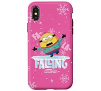 Minions Fa La La Falling Christmas Holiday Custodia per iPhone X/XS