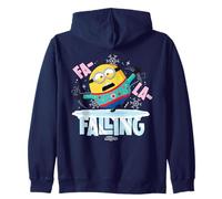 Minions Fa La La Falling Christmas Holiday Felpa con Cappuccio