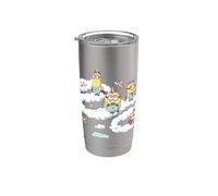 Minions Fluffy Unicorn In The Clouds Bicchiere termico in acciaio inox doppia parete