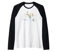 Minions Fluffy Unicorn in The Clouds Maglia con Maniche Raglan