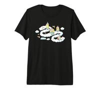 Minions Fluffy Unicorn in The Clouds Maglietta Premium