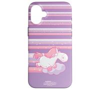Minions Fluffy Unicorn Stripes Custodia per iPhone 16 Plus