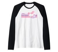 Minions Fluffy Unicorn Stripes Maglia con Maniche Raglan