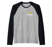 Minions Friends Side Bob + Tim Banana Friends Maglia con Maniche Raglan