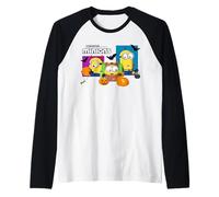 Minions Halloween Trick-Or-Treat Bob Stuart And Kevin Maglia con Maniche Raglan