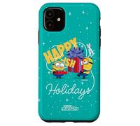 Minions Happy-ish Holidays Funny Christmas Custodia per iPhone 11