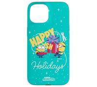 Minions Happy-ish Holidays Funny Christmas Custodia per iPhone 15