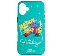 Minions Happy-ish Holidays Funny Christmas Custodia per iPhone 16 Plus