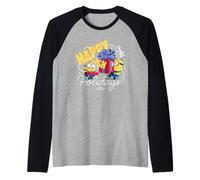 Minions Happy-Ish Holidays Funny Christmas Maglia con Maniche Raglan