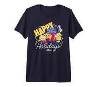Minions Happy-Ish Holidays Funny Christmas Maglietta Premium