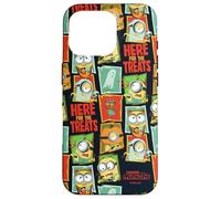 Minions Here For The Treats Panel Pattern All-Over Print Custodia per iPhone 16 Pro