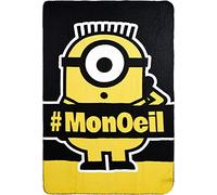 MINIONS ich einfach unmigliorlich HappyFace Polar - Coperta in pile, colore: Nero