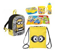 Minions Jail Giallo Zainetto 3D Scuola Asilo Portamerenda Tazza Borraccia Sacca