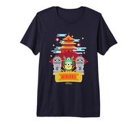Minions Lunar New Year Dragon Temple Maglietta Premium