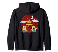 Minions Lunar New Year Fireworks Fun Felpa con Cappuccio