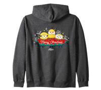 Minions Merry Christmas Festive Holiday Felpa con Cappuccio