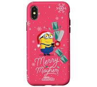 Minions Merry Mayhem Funny Holiday Custodia per iPhone X/XS
