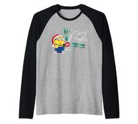 Minions Merry Mayhem Funny Holiday Maglia con Maniche Raglan