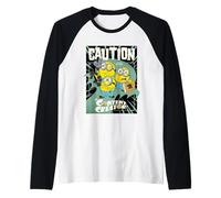 Minions & Monsters Caution Content Creator Maglia con Maniche Raglan
