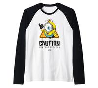 Minions & Monsters James Caution Content Creator Maglia con Maniche Raglan