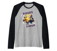 Minions & Monsters Share Your Vision Maglia con Maniche Raglan