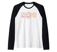 Minions Pastel Unicorn Grid Maglia con Maniche Raglan