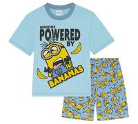 Minions - Pigiama a Maniche Corte per Bambini - 100% Cotone - 3-4 Anni: 104cm