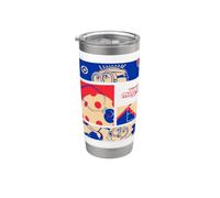 Minions Retro Sports Collage Bicchiere termico in acciaio inox doppia parete