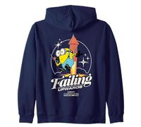 Minions Rocket Falling Upwards Felpa con Cappuccio