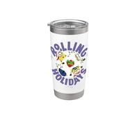 Minions Rolling Into the Holidays Bicchiere termico in acciaio inox doppia parete
