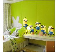 Minions Set adesivo colorato Asilo nido decalcomania bambini Camera Arte decalcomania Ragazze Camera Parete Adesivi decalcomanie arredamento