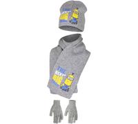 Minions Set cappello sciarpa guanti CATTIVISSIMO ME bimbo bambino cuffia 52,54
