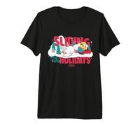 Minions Sliding Into The Holidays Winter Maglietta Premium