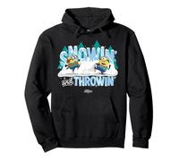 Minions Snowin’ And Throwin’ Holiday Snowball Felpa con Cappuccio