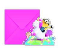 Minions Soffice Inviti Misura Confezione 6 (SG30883)
