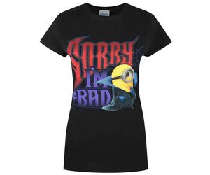 Minions - Sorry I'm Bad - Maglietta a maniche corte - Donna (NS4553)