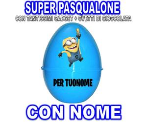 MINIONS SUPER PASQUALONE SORPRESONE UOVO DI PASQUA CONTENITORE GAME GIOCHI