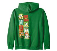 Minions Treats Panel Strip Felpa con Cappuccio