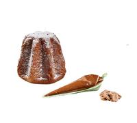 MiniPandoro Vegano Artigianale Sn00py Food x Veganize 2025 | 100% Vegetale - Senza Latte e Uova | Mini 110/130g | Idea Regalo Natale e Black Friday (Nocciolata)