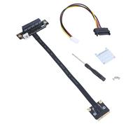 Minipcie PCIe 1 x 4XX 8 x 16 x cavo adattatore risers per espansione PCIe a 270 gradi, supporto per scheda completa