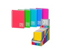 Mini quaderno One Color - 8x12cm - 1rigo - 80fg - 80gr - spiralato - copertina ppl - Blasetti